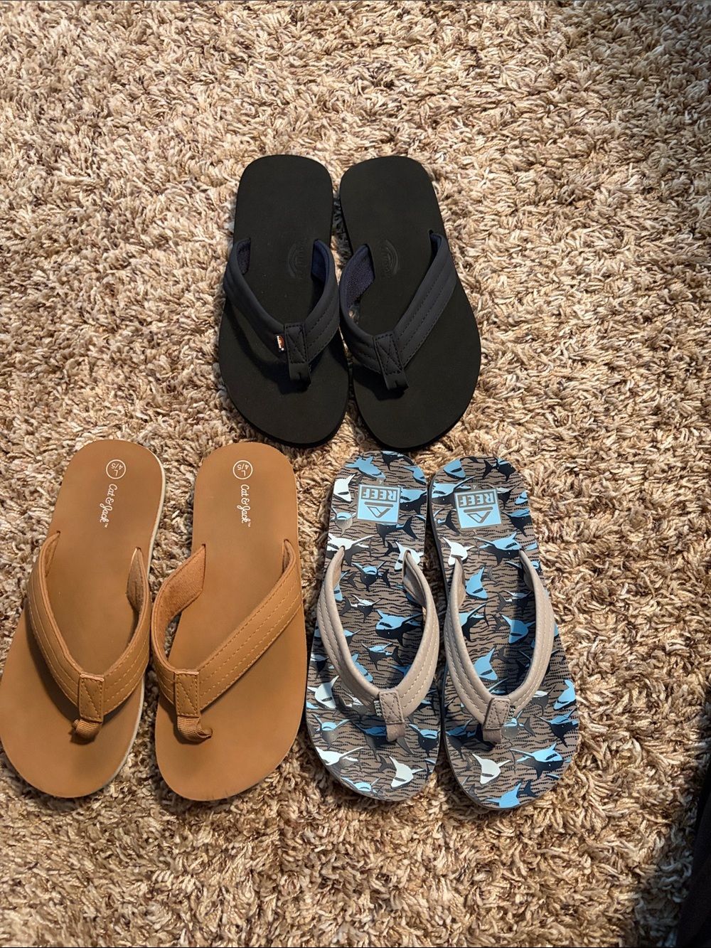 Boys Rainbow & REEF Flip Flop Sandals